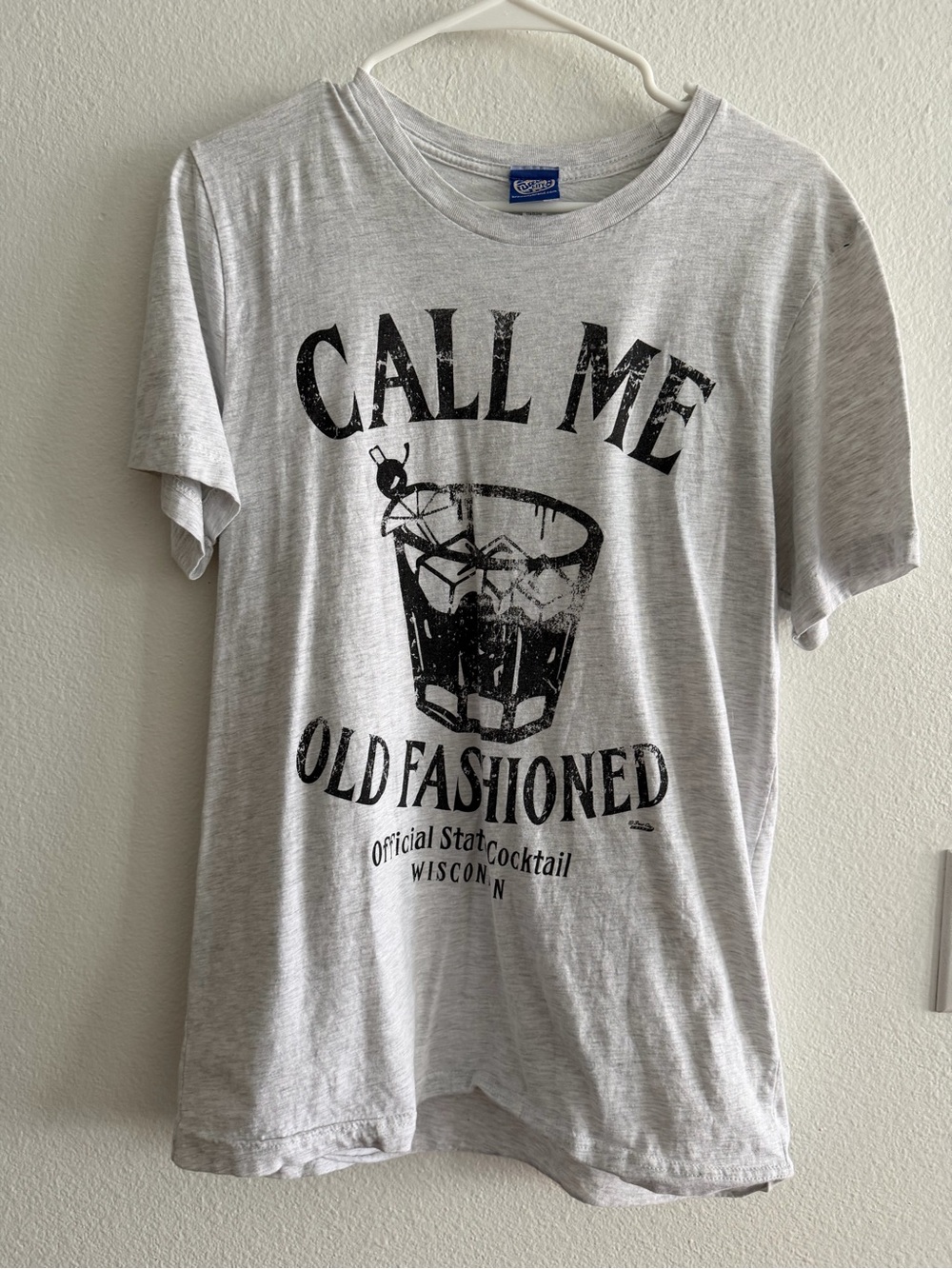 Call Me Old Fashioned Graphic Tee - Light Gray